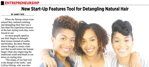 New Startup Features Tools for Detangling Natural Hair - KAZMALEJE